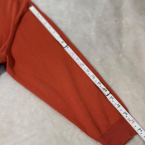 Womens Turtleneck Sweater Dressbarn 14/16 Acrylic & Cotton Blend Rust Orange - Picture 7 of 8